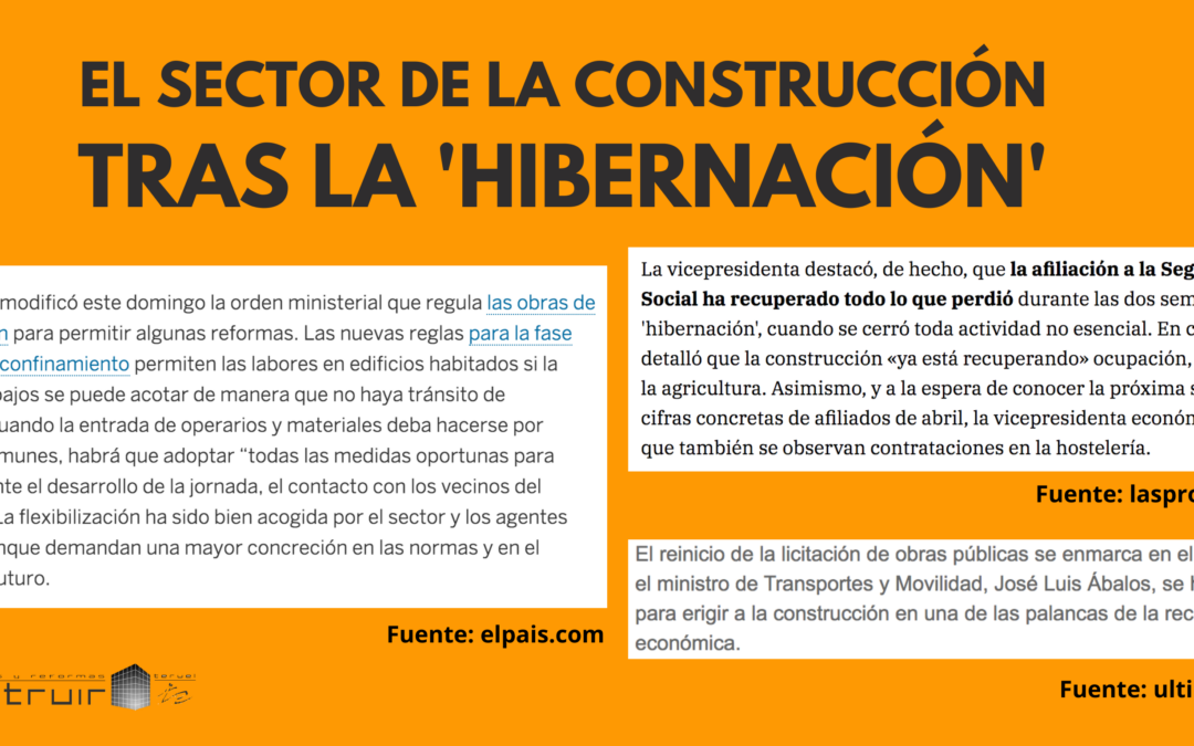 El sector de la construcción tras la hibernación